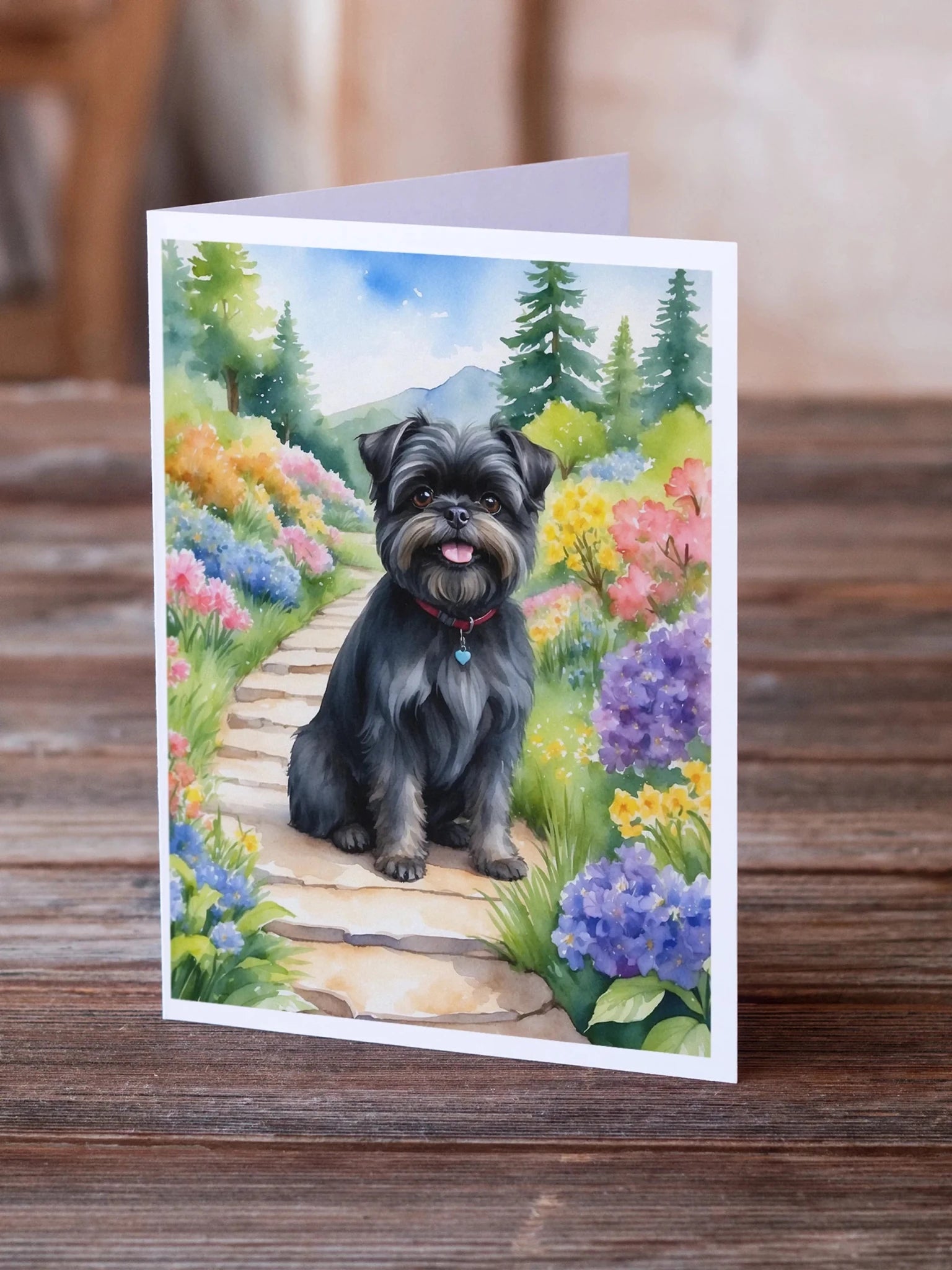 Spring Path Greeting Cards - Size: 5X7 | Pack Of: 8 | Collection name: Spring path - AMAZON FACTORY