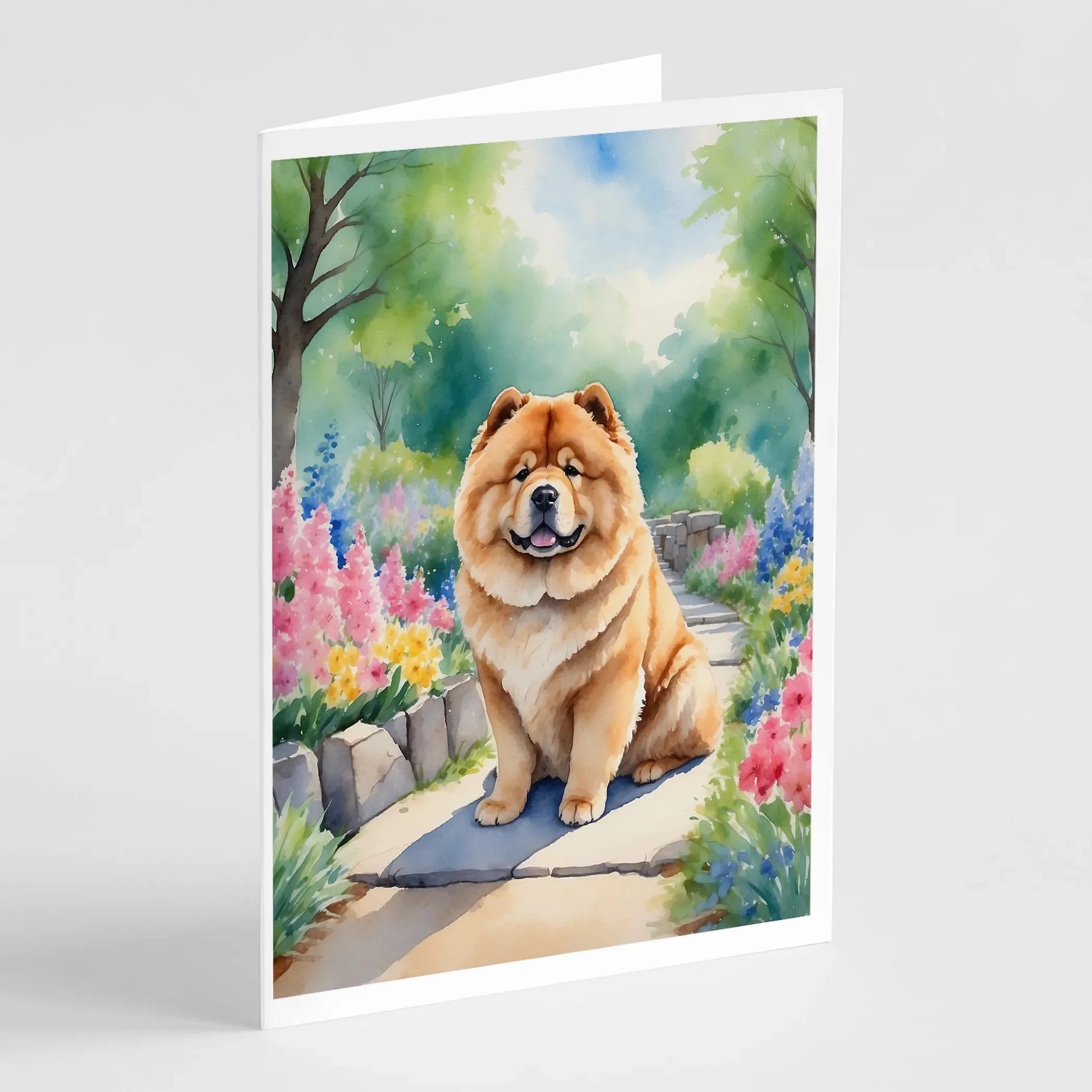 Spring Path Greeting Cards - Size: 5X7 | Pack Of: 8 | Collection name: Spring path - AMAZON FACTORY