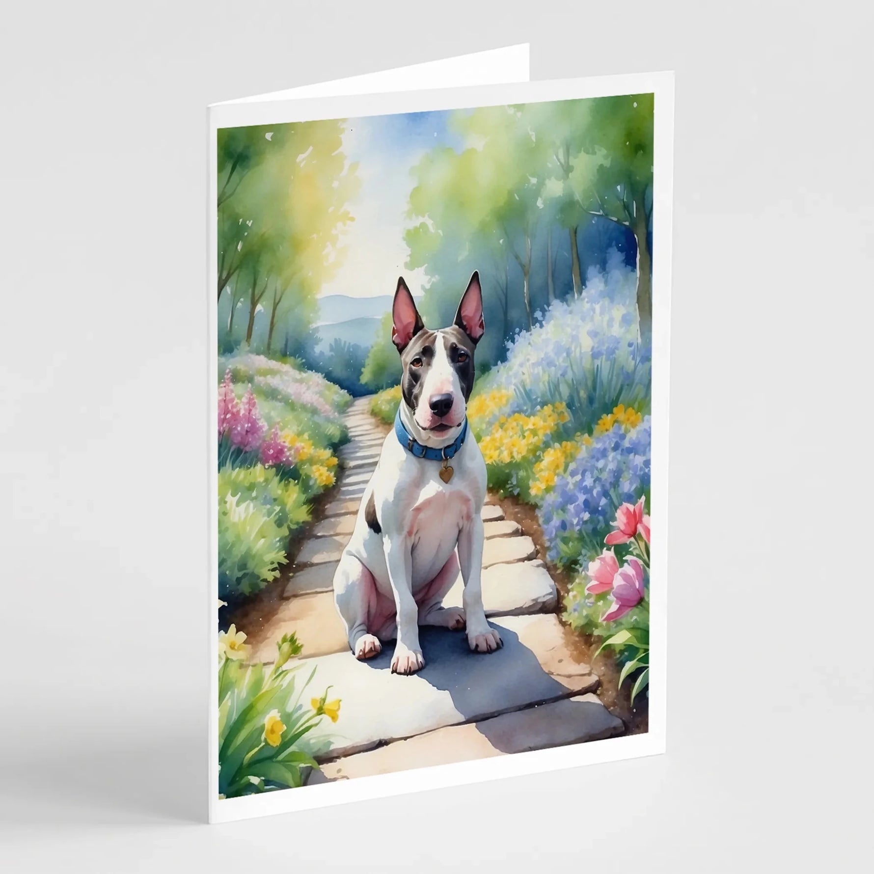 Spring Path Greeting Cards - Size: 5X7 | Pack Of: 8 | Collection name: Spring path - AMAZON FACTORY