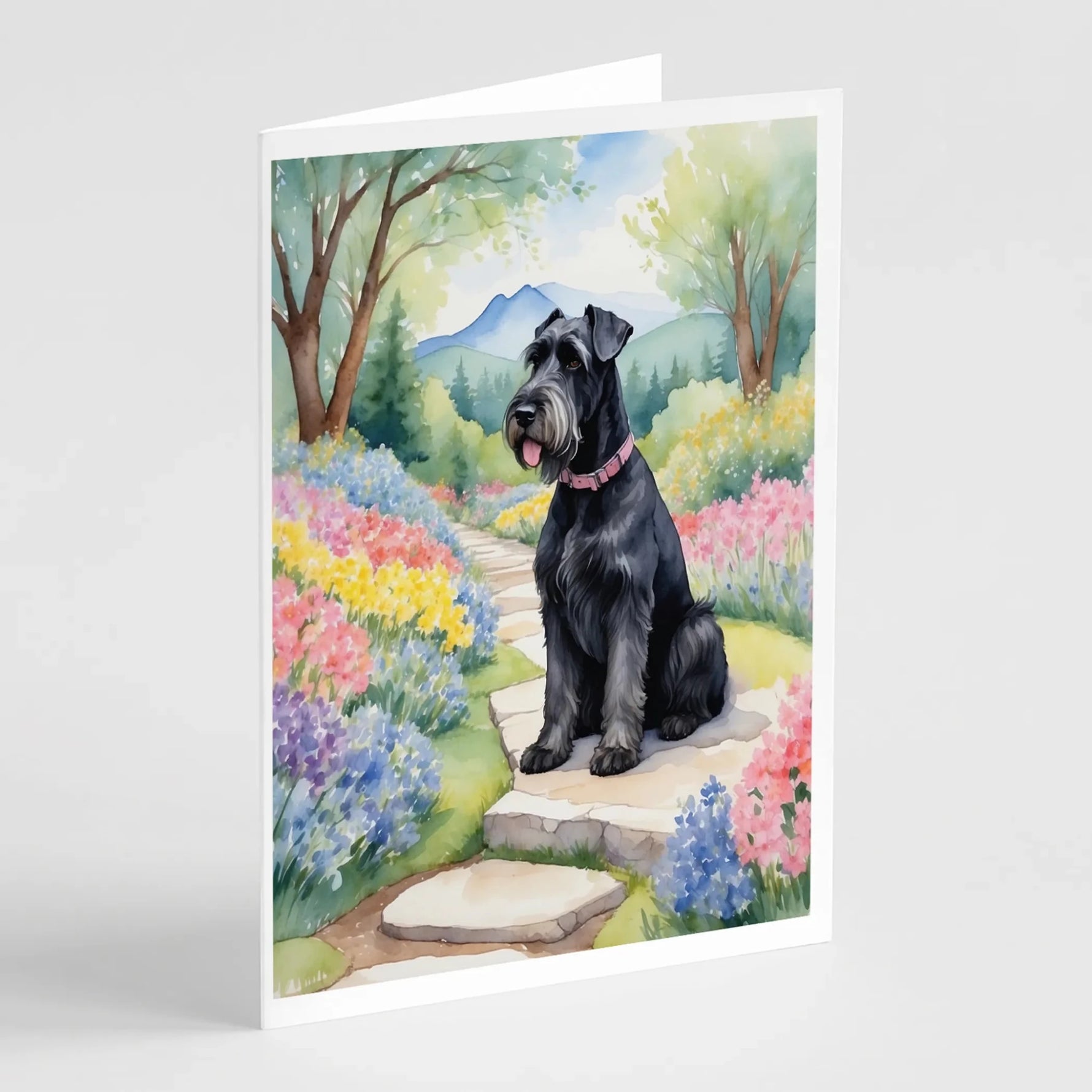 Spring Path Greeting Cards - Size: 5X7 | Pack Of: 8 | Collection name: Spring path - AMAZON FACTORY