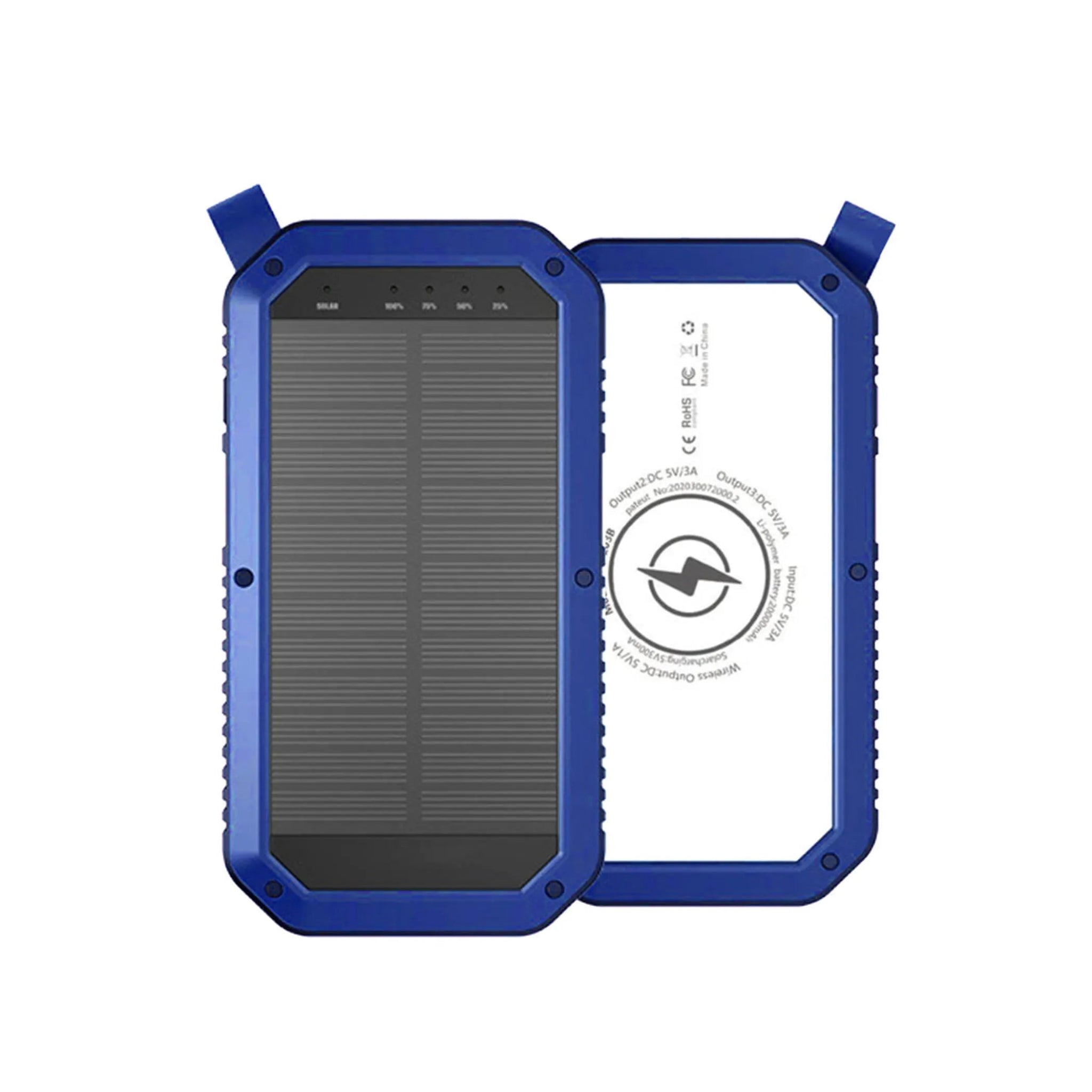 Sun Chaser Mini Solar Powered Wireless Phone Charger 10,000 mAh With LED Flood Light - AMAZON FACTORY