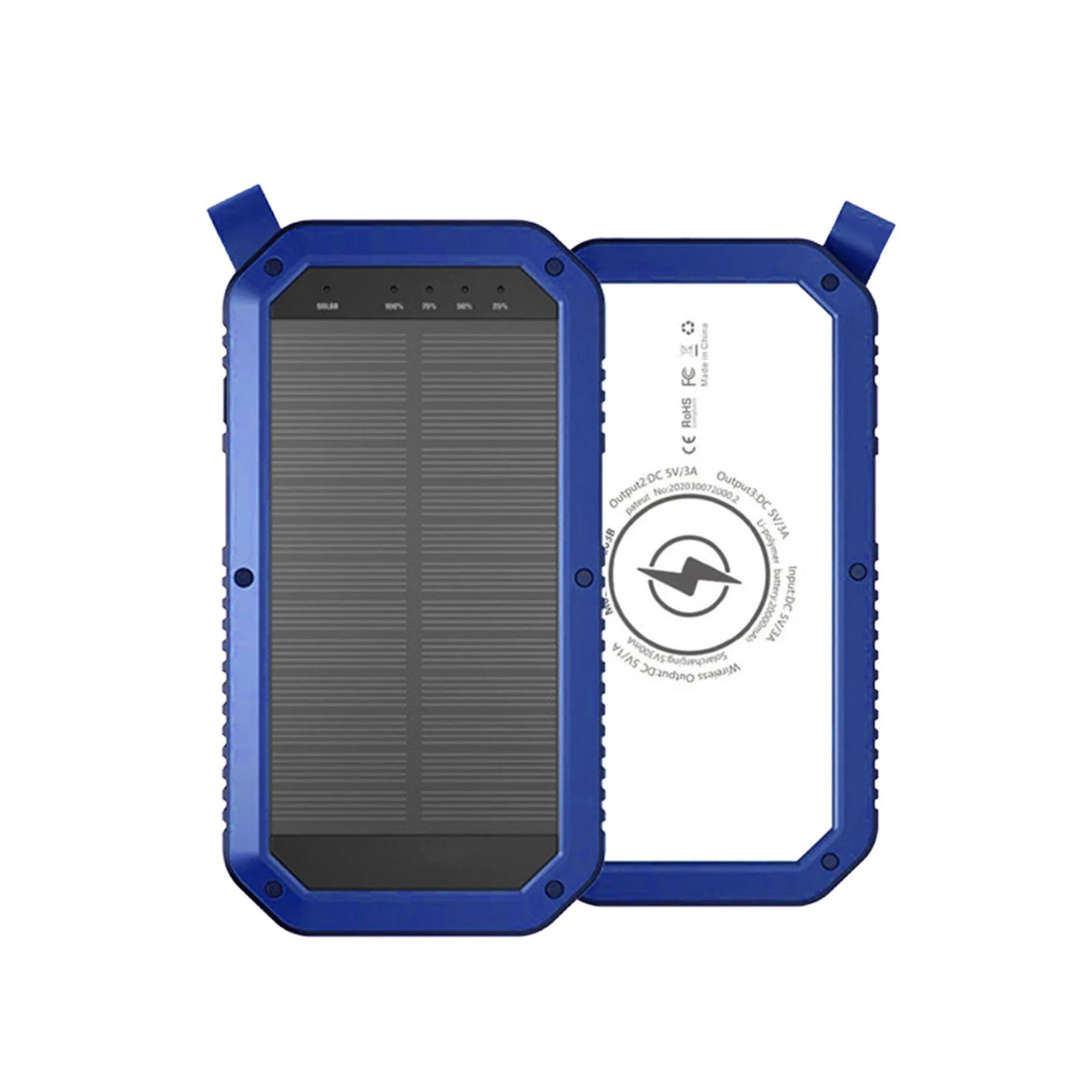 Sun Chaser Mini Solar Powered Wireless Phone Charger 10,000 mAh With LED Flood Light - AMAZON FACTORY
