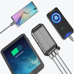 Sun Chaser Mini Solar Powered Wireless Phone Charger 10,000 mAh With LED Flood Light - AMAZON FACTORY