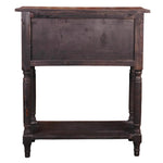 Sunset Trading Cottage Stacked Drawer Storage Table | Distressed Black/Raftwood Brown Solid Wood | Fully Assembled Side Display Cabinet-AMAZON FACTORY