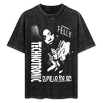 Technotronic - Pump Up The Jam (Remix) T-Shirt Large Size Casual Short Sleeve Top-AMAZON FACTORY