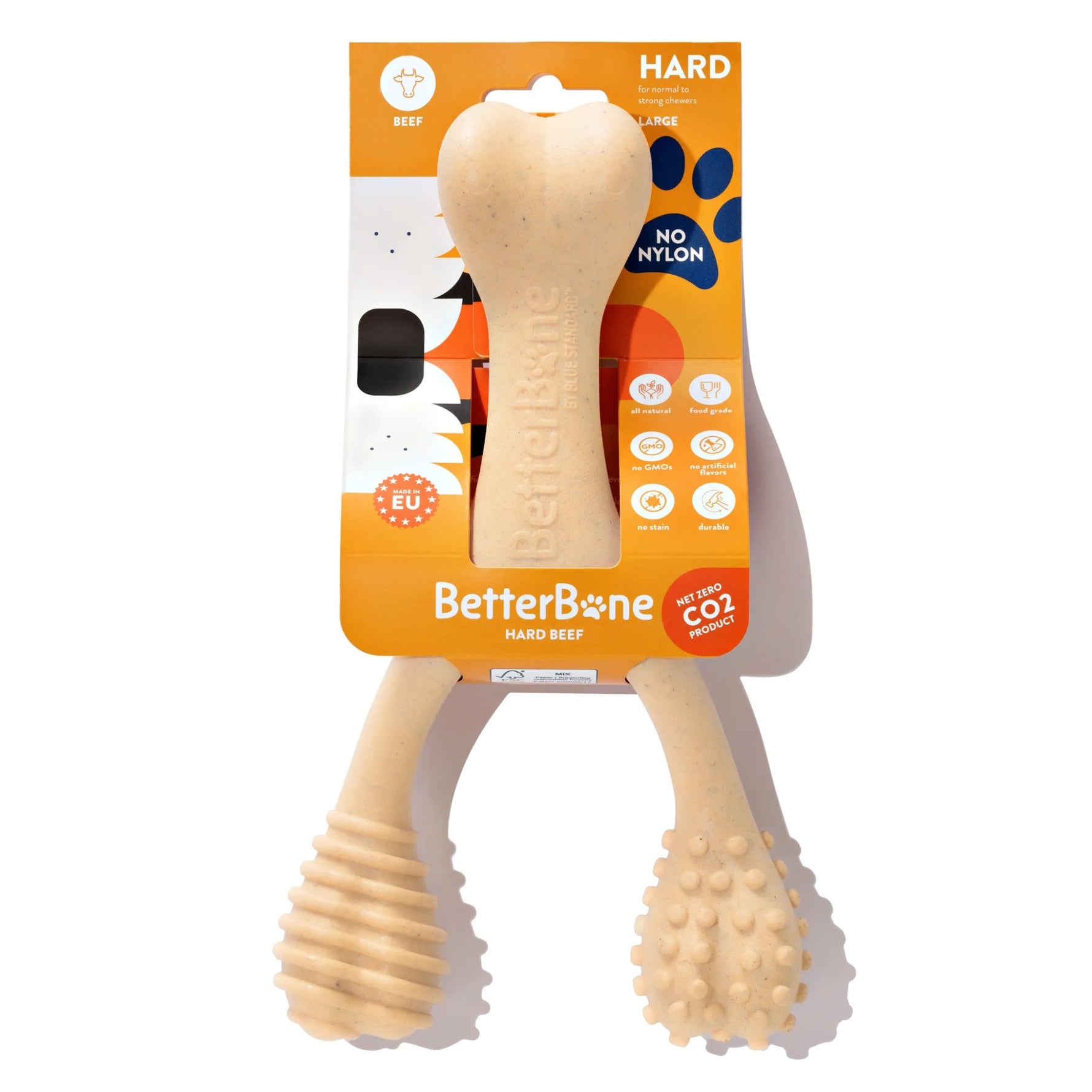 The Amazon Factory Hard Beef Dog Chew Toy