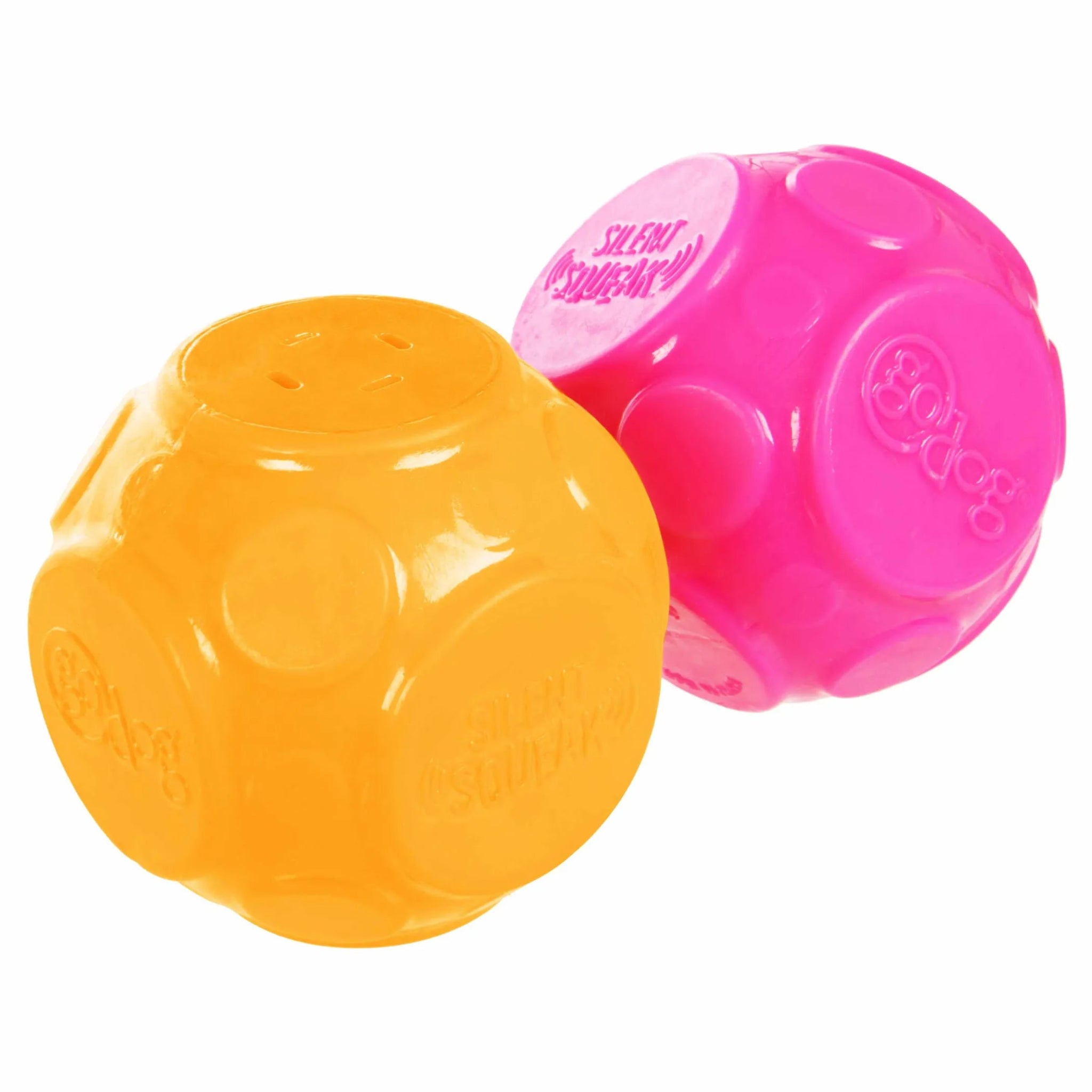 The Amazon Factory - Silent Squeaker Ball Dog Toy 2pk - AMAZON FACTORY