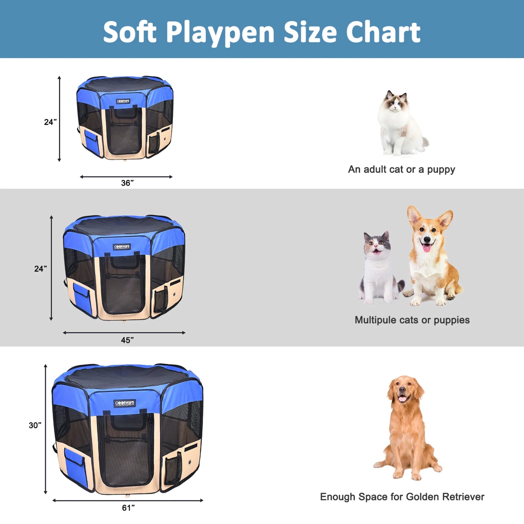 The Amazon Factory's - JESPET Pet Dog Playpens 36