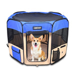 The Amazon Factory's - JESPET Pet Dog Playpens 36", 45" & 61" Portable Soft Dog Exercise Pen Kennel with Carry Bag for Puppy Cats Kittens Rabbits, Indoor/Outdoor Use - AMAZON FACTORY