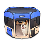 The Amazon Factory's - JESPET Pet Dog Playpens 36", 45" & 61" Portable Soft Dog Exercise Pen Kennel with Carry Bag for Puppy Cats Kittens Rabbits, Indoor/Outdoor Use - AMAZON FACTORY