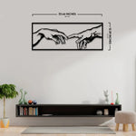 The Creation of Adam Metal Wall Art-AMAZON FACTORY