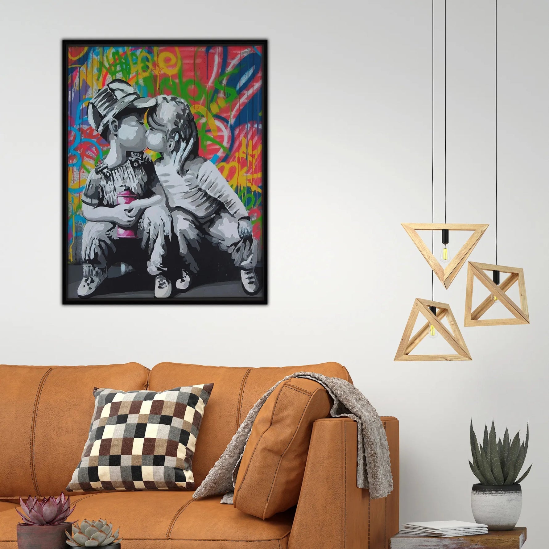 The first kiss Art Print - Color: Multi | Pack Of: 1 - AMAZON FACTORY