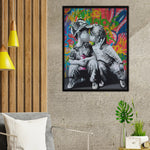 The first kiss Art Print - Color: Multi | Pack Of: 1 - AMAZON FACTORY