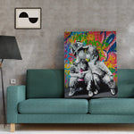 The first kiss Art Print - Color: Multi | Pack Of: 1 - AMAZON FACTORY