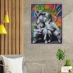 The first kiss Art Print - Color: Multi | Pack Of: 1 - AMAZON FACTORY