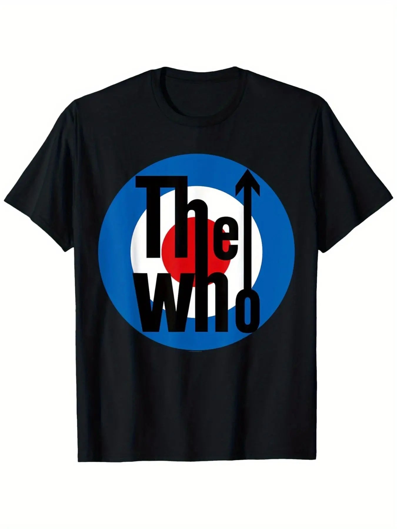 The Who rock band's retro T-shirt has officially authorized the iconic Target Logo & Who pattern inspired by it-AMAZON FACTORY
