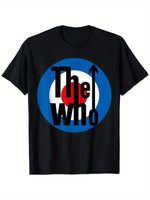 The Who rock band's retro T-shirt has officially authorized the iconic Target Logo & Who pattern inspired by it-AMAZON FACTORY