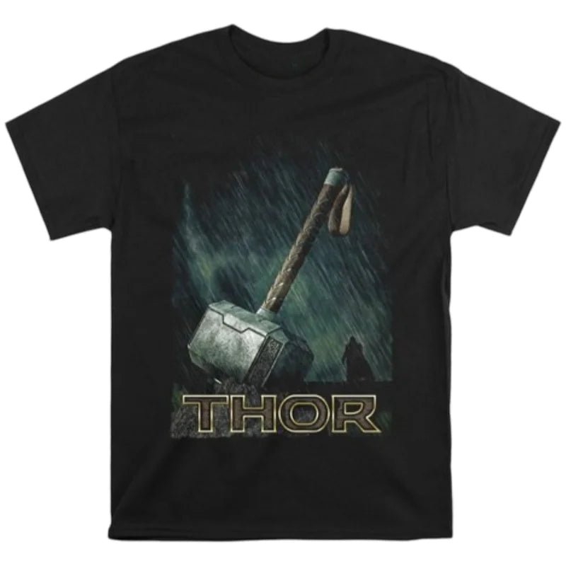 Thor T-Shirt Unisex Short Sleeve Combed Cotton Slim Cut Urban Crew Neck Daily Casual Top for Him & Her Daily Wear-AMAZON FACTORY