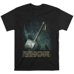 Thor T-Shirt Unisex Short Sleeve Combed Cotton Slim Cut Urban Crew Neck Daily Casual Top for Him & Her Daily Wear-AMAZON FACTORY