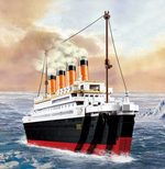 Titanic (Large Model) Building Brick Kit with Jack and Rose Figures (1012 Pcs)-AMAZON FACTORY