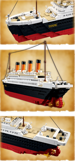Titanic (Large Model) Building Brick Kit with Jack and Rose Figures (1012 Pcs)-AMAZON FACTORY