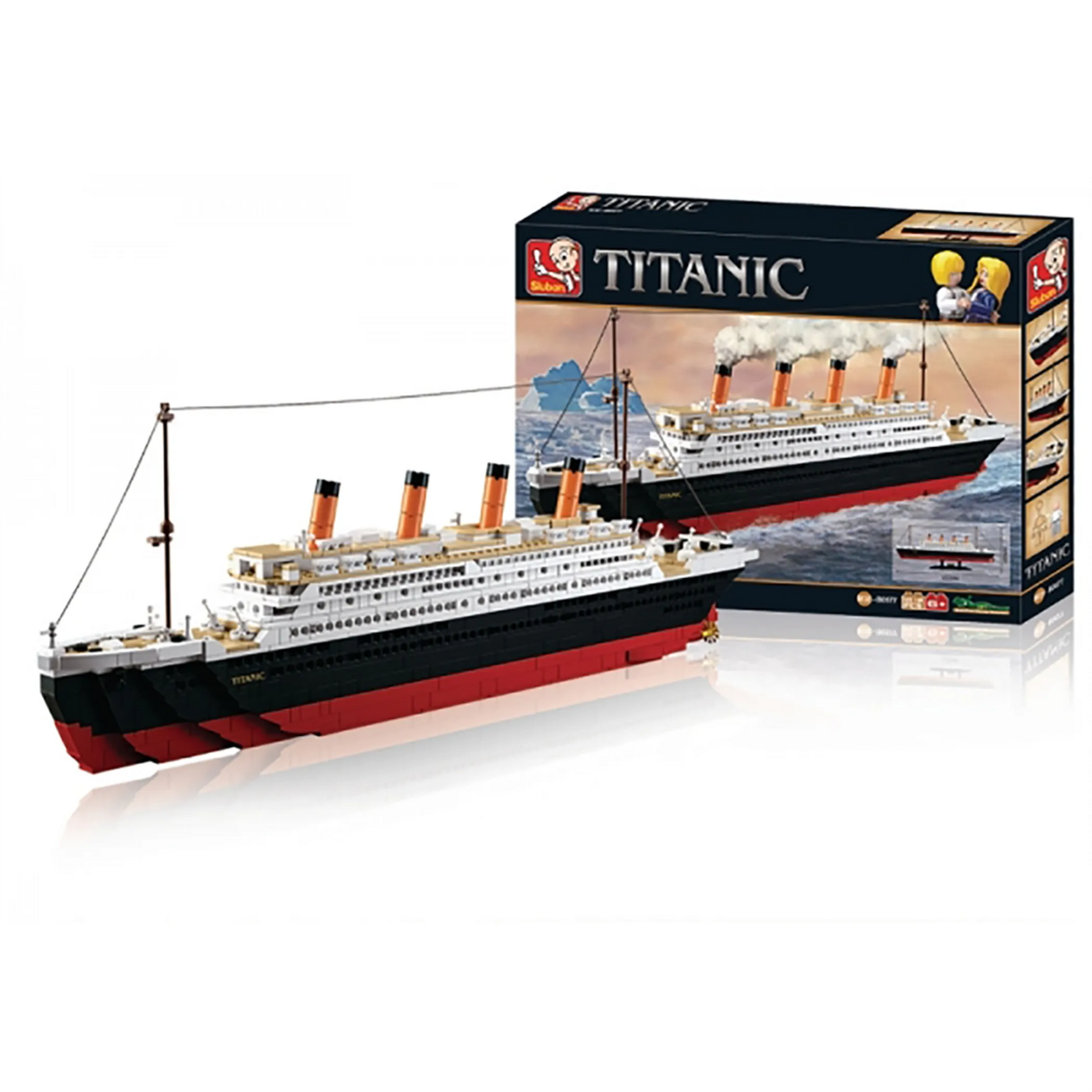 Titanic (Large Model) Building Brick Kit with Jack and Rose Figures (1012 Pcs)-AMAZON FACTORY