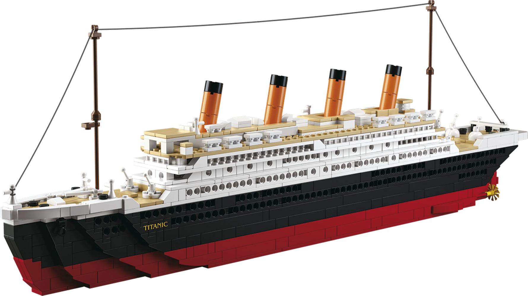 Titanic (Large Model) Building Brick Kit with Jack and Rose Figures (1012 Pcs)-AMAZON FACTORY