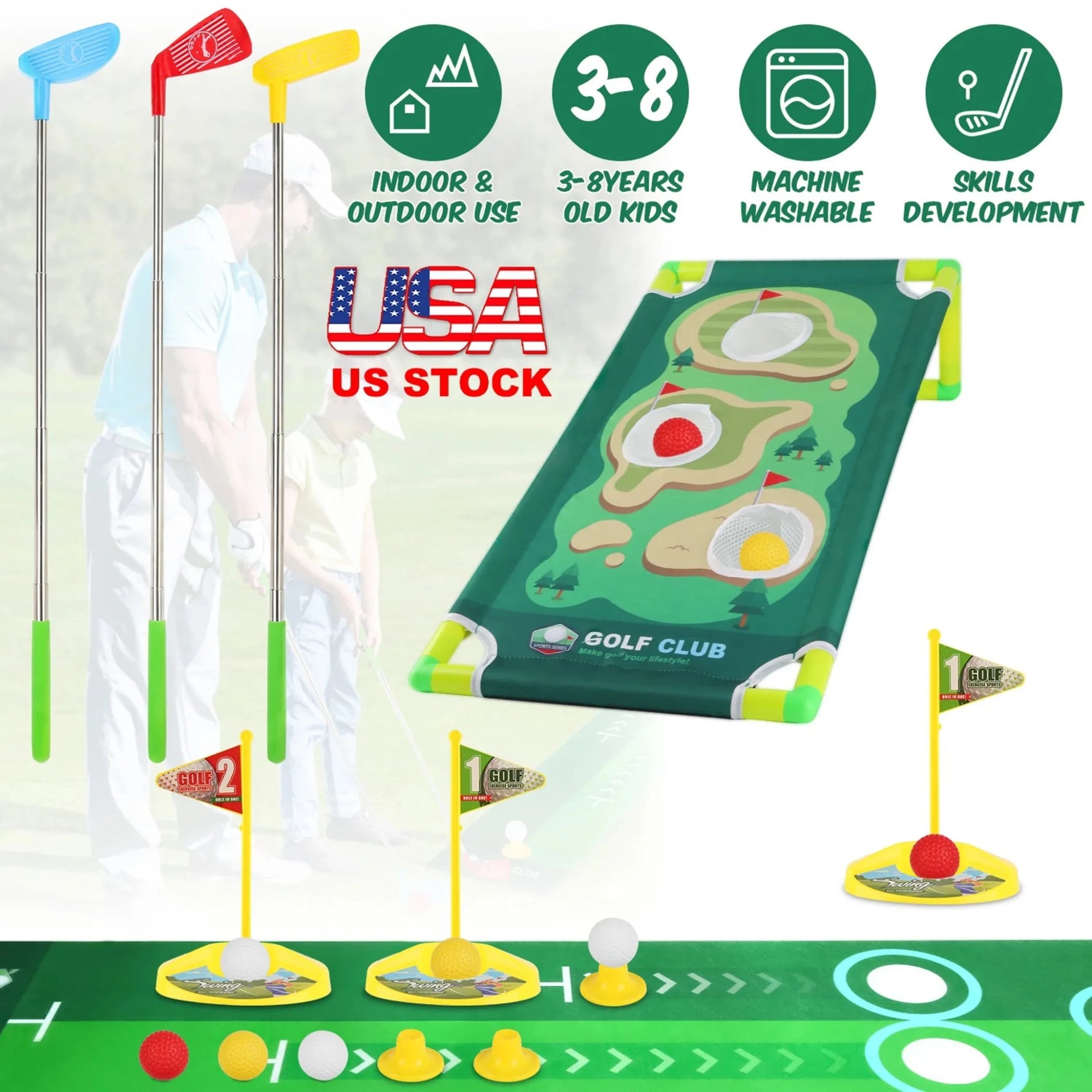 Toddler Golf Club Toy Set-AMAZON FACTORY