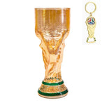 Trophy Beer Glass for World Cup 2026, Premium Soccer Themed Beer Glasses, for Game Day Parties, Man Cave & Football Fan Gifts-AMAZON FACTORY