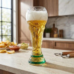 Trophy Beer Glass for World Cup 2026, Premium Soccer Themed Beer Glasses, for Game Day Parties, Man Cave & Football Fan Gifts-AMAZON FACTORY