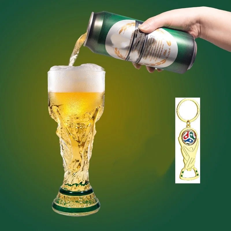 Trophy Beer Glass for World Cup 2026, Premium Soccer Themed Beer Glasses, for Game Day Parties, Man Cave & Football Fan Gifts-AMAZON FACTORY