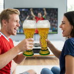 Trophy Beer Glass for World Cup 2026, Premium Soccer Themed Beer Glasses, for Game Day Parties, Man Cave & Football Fan Gifts-AMAZON FACTORY