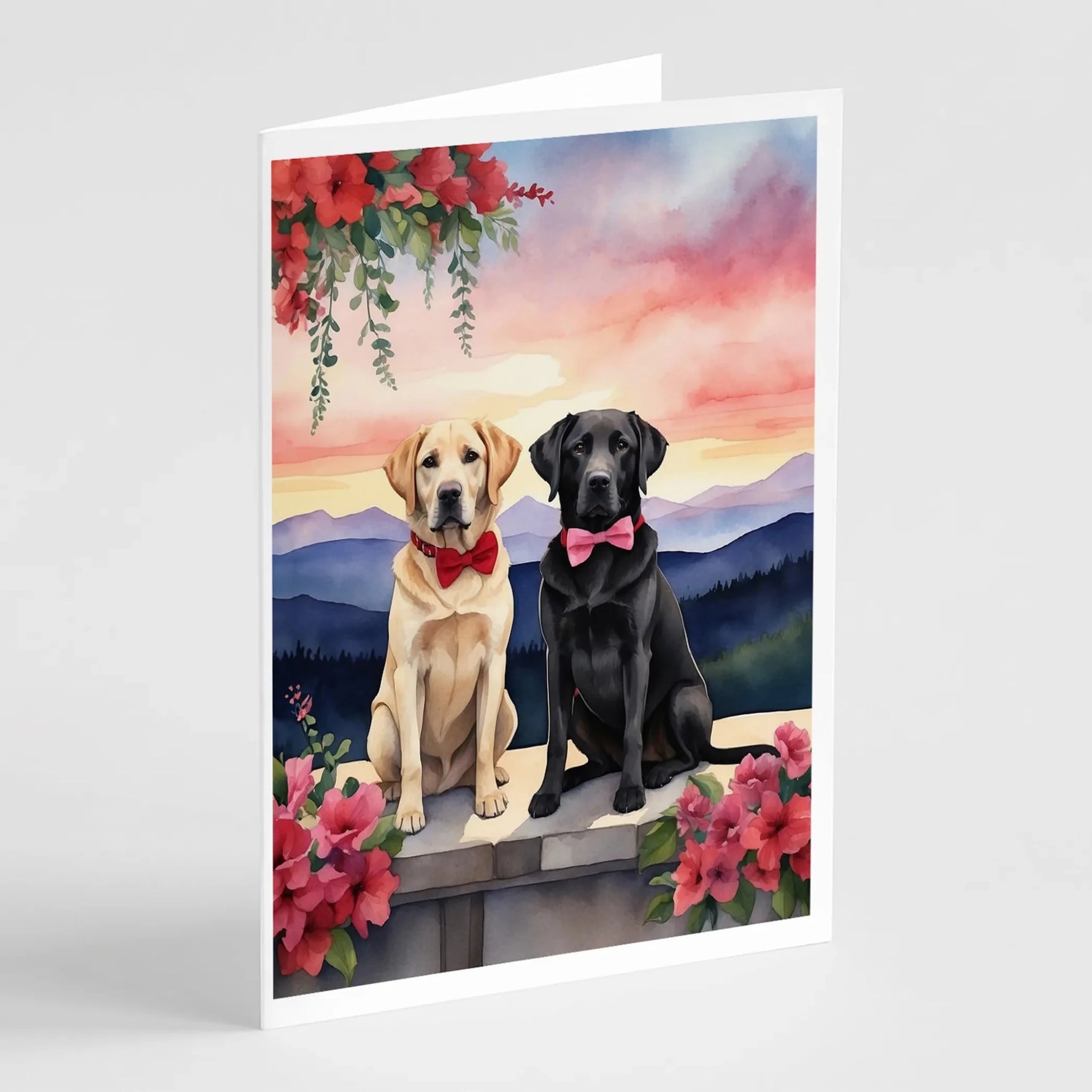 Two Hearts Greeting Cards - Size: 5X7 | Pack Of: 8 | Collection name: Two hearts-AMAZON FACTORY