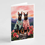 Two Hearts Greeting Cards - Size: 5X7 | Pack Of: 8 | Collection name: Two hearts-AMAZON FACTORY