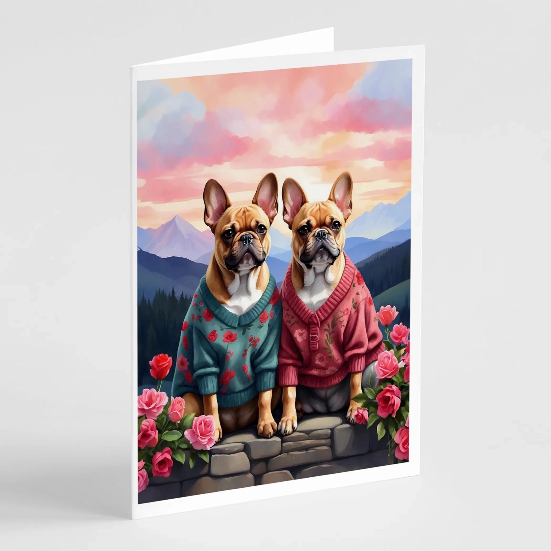 Two Hearts Greeting Cards - Size: 5X7 | Pack Of: 8 | Collection name: Two hearts-AMAZON FACTORY