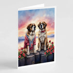 Two Hearts Greeting Cards - Size: 5X7 | Pack Of: 8 | Collection name: Two hearts-AMAZON FACTORY
