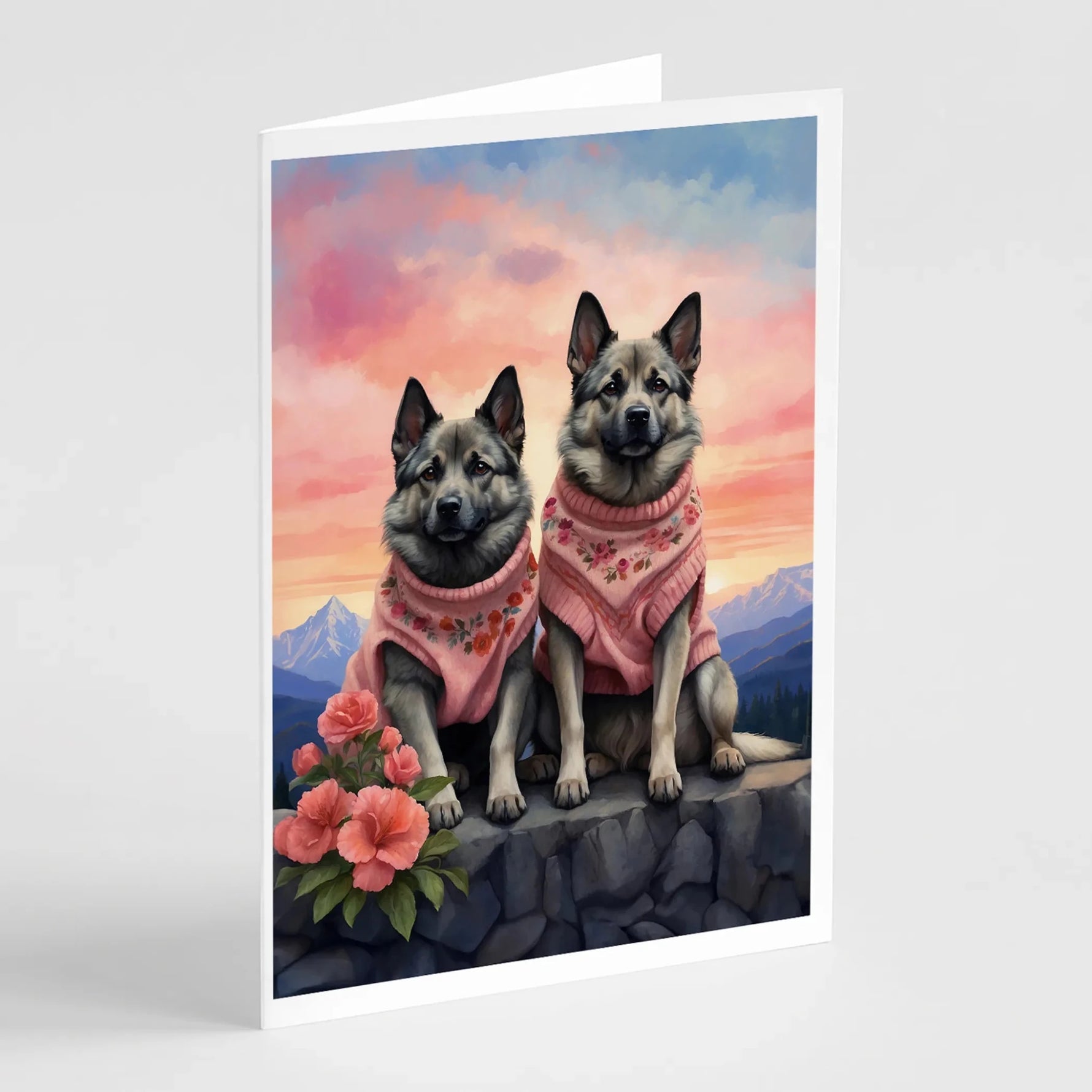 Two Hearts Greeting Cards - Size: 5X7 | Pack Of: 8 | Collection name: Two hearts-AMAZON FACTORY