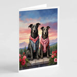 Two Hearts Greeting Cards - Size: 5X7 | Pack Of: 8 | Collection name: Two hearts-AMAZON FACTORY
