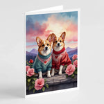 Two Hearts Greeting Cards - Size: 5X7 | Pack Of: 8 | Collection name: Two hearts-AMAZON FACTORY