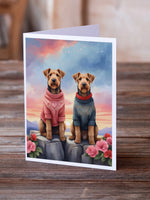Two Hearts Greeting Cards - Size: 5X7 | Pack Of: 8 | Collection name: Two hearts-AMAZON FACTORY