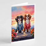 Two Hearts Greeting Cards - Size: 5X7 | Pack Of: 8 | Collection name: Two hearts-AMAZON FACTORY