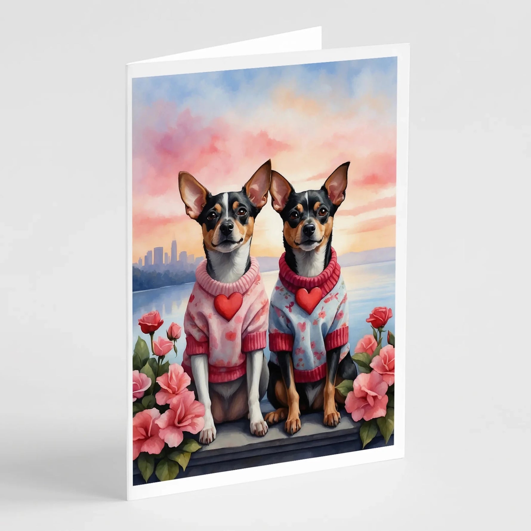 Two Hearts Greeting Cards - Size: 5X7 | Pack Of: 8 | Collection name: Two hearts-AMAZON FACTORY