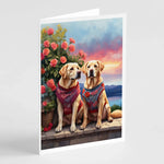 Two Hearts Greeting Cards - Size: 5X7 | Pack Of: 8 | Collection name: Two hearts-AMAZON FACTORY