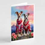 Two Hearts Greeting Cards - Size: 5X7 | Pack Of: 8 | Collection name: Two hearts-AMAZON FACTORY