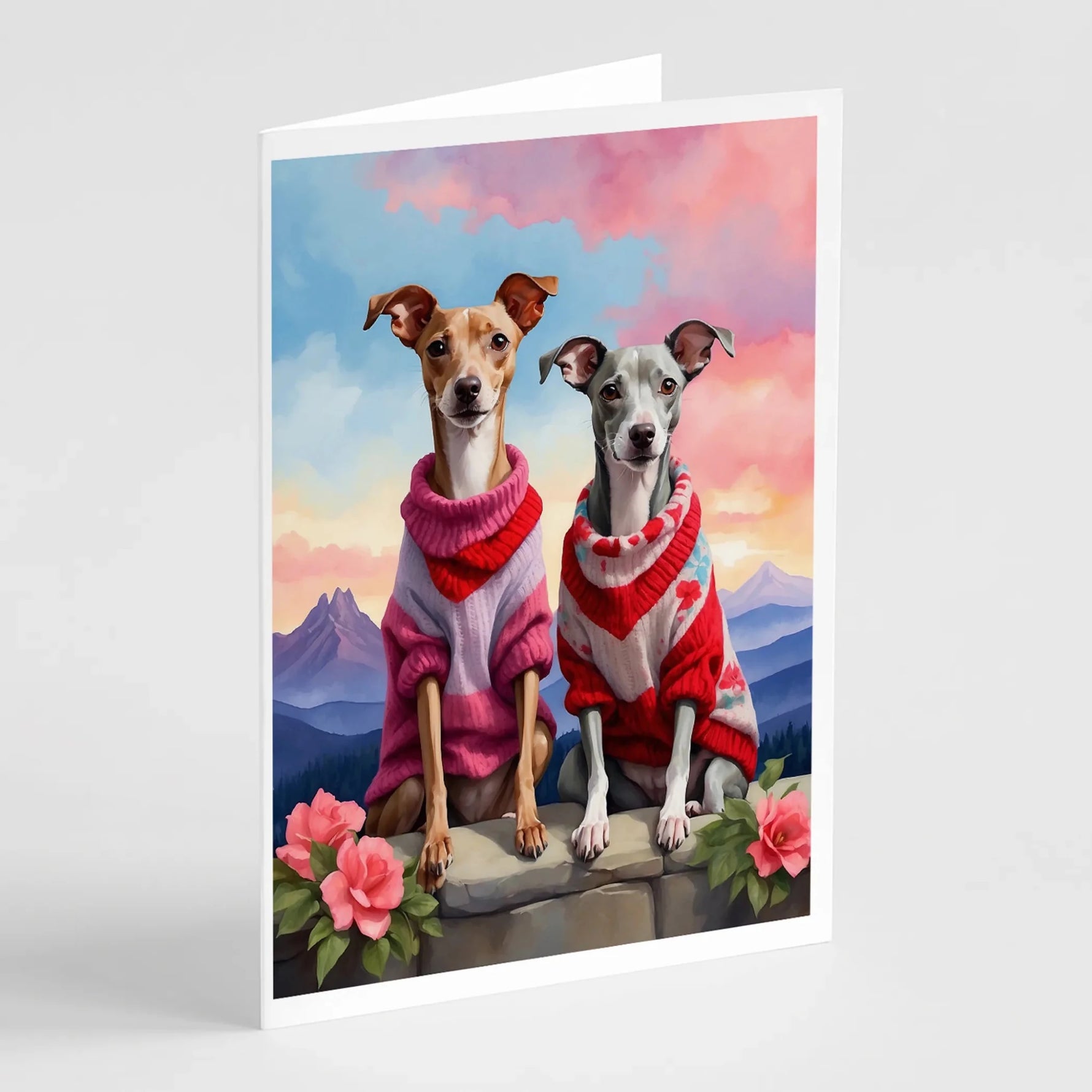 Two Hearts Greeting Cards - Size: 5X7 | Pack Of: 8 | Collection name: Two hearts-AMAZON FACTORY