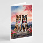 Two Hearts Greeting Cards - Size: 5X7 | Pack Of: 8 | Collection name: Two hearts-AMAZON FACTORY