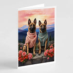 Two Hearts Greeting Cards - Size: 5X7 | Pack Of: 8 | Collection name: Two hearts-AMAZON FACTORY
