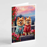 Two Hearts Greeting Cards - Size: 5X7 | Pack Of: 8 | Collection name: Two hearts-AMAZON FACTORY