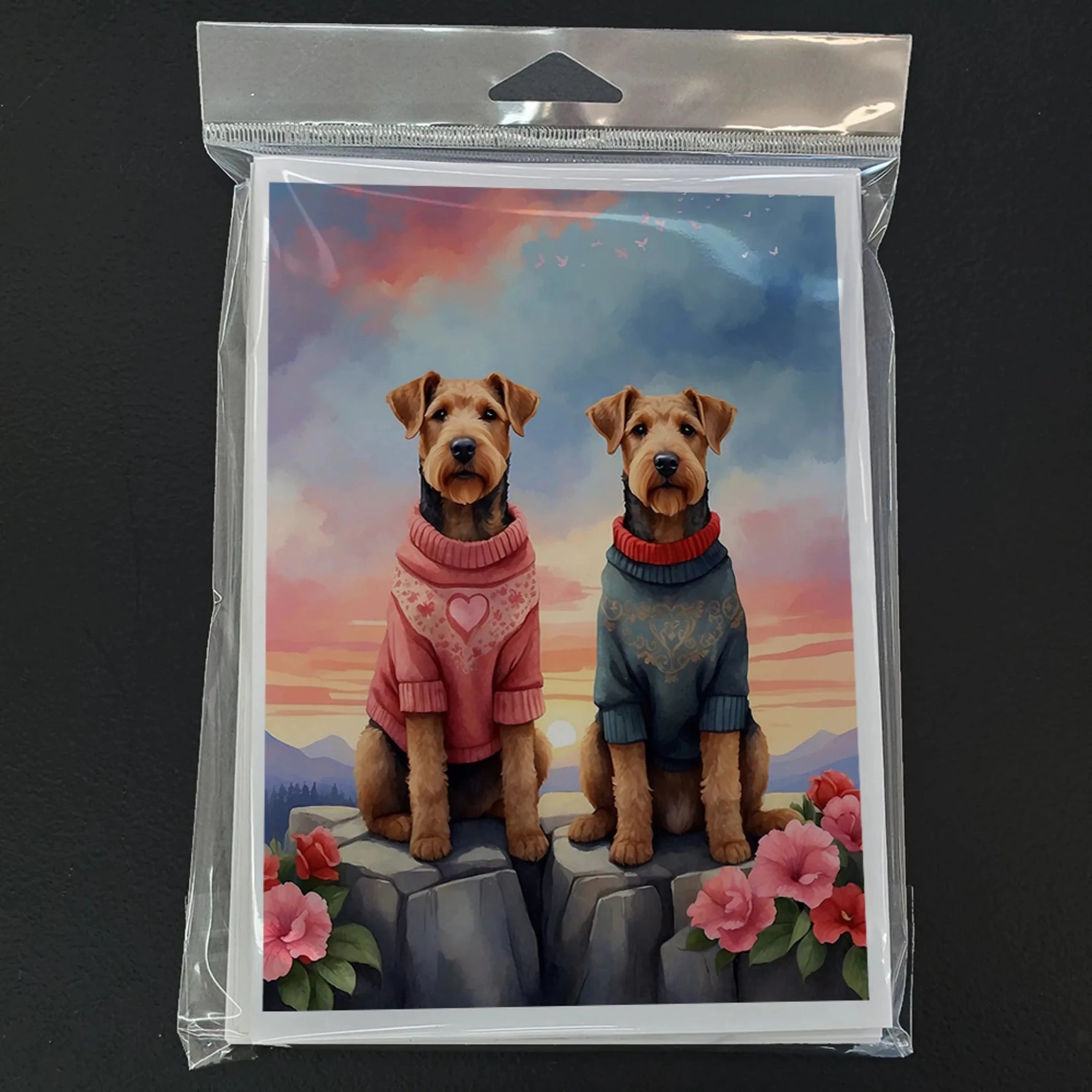 Two Hearts Greeting Cards - Size: 5X7 | Pack Of: 8 | Collection name: Two hearts-AMAZON FACTORY
