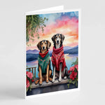 Two Hearts Greeting Cards - Size: 5X7 | Pack Of: 8 | Collection name: Two hearts-AMAZON FACTORY